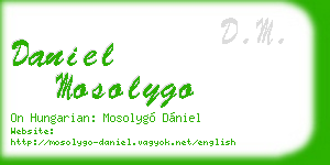daniel mosolygo business card