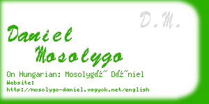 daniel mosolygo business card